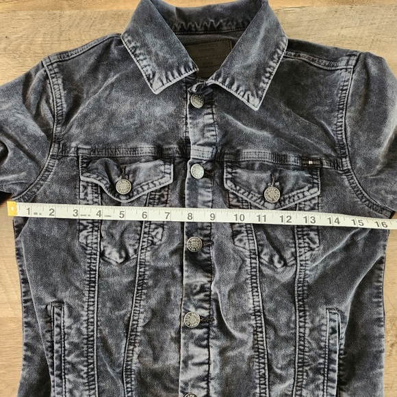Lucky Brand Black Velvet The Tomboy Trucker Jacket - Picture 14 of 14